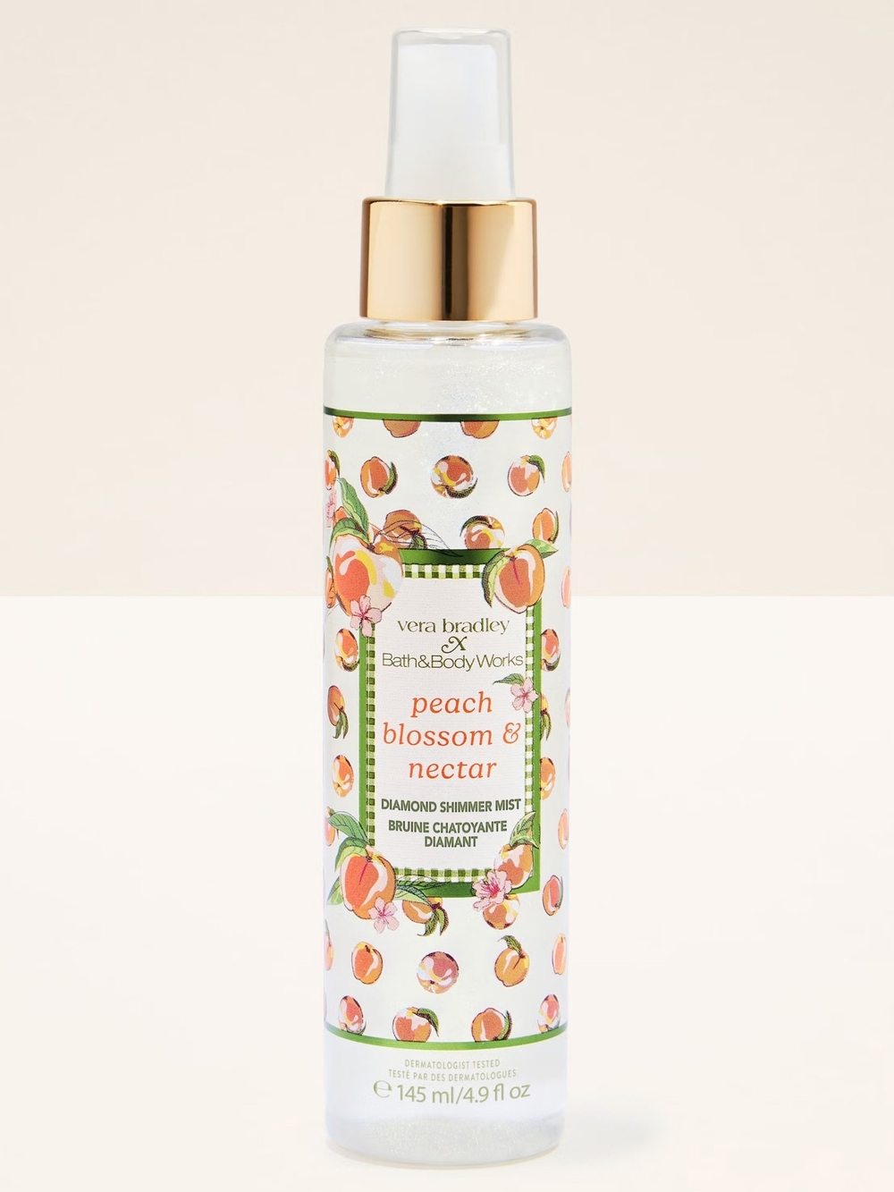 Vera Bradley Peach Blossom & Nectar Diamond Shimmer Mist - Peach, Gold